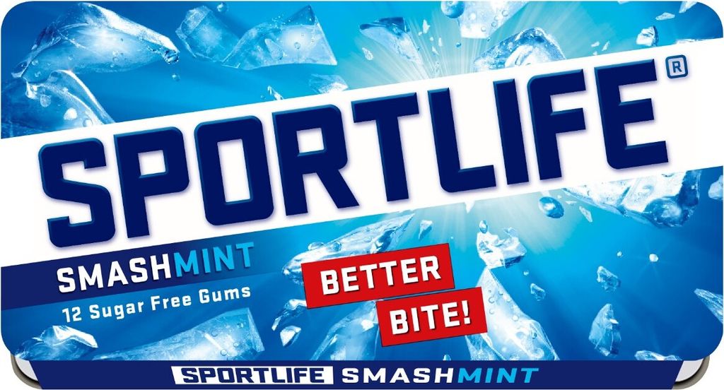 Sportlife Kaugummi smashmint 48 x 18 Gramm Lakritz