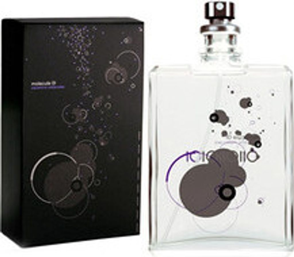 A perfume bottle and its box are displayed side-by-side against a white background.