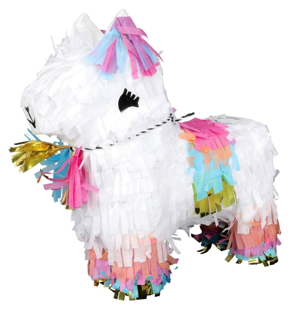 Mini-Pferde-Piñata aus hochwertigem Papier als Partyspielzeug zum Befüllen mit Süßigkeiten für Kindergeburtstags-Mitgebsel und festliche Dekor...