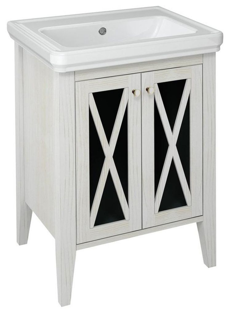 Sapho CROSS Unterschrank 55x81x43cm, Altweiß