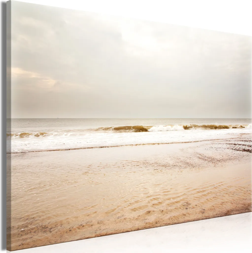 Quadro su tela italiano - Mare dopo la tempesta (1 parte) ampio 120x80 cm Paesaggi c-B-0565-b-a