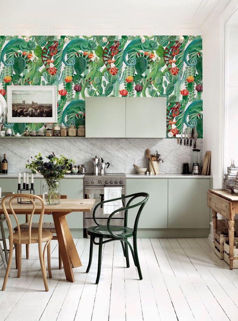 Coloray Fototapete 416x254 cm Vlies-Fototapete - Chamäleons