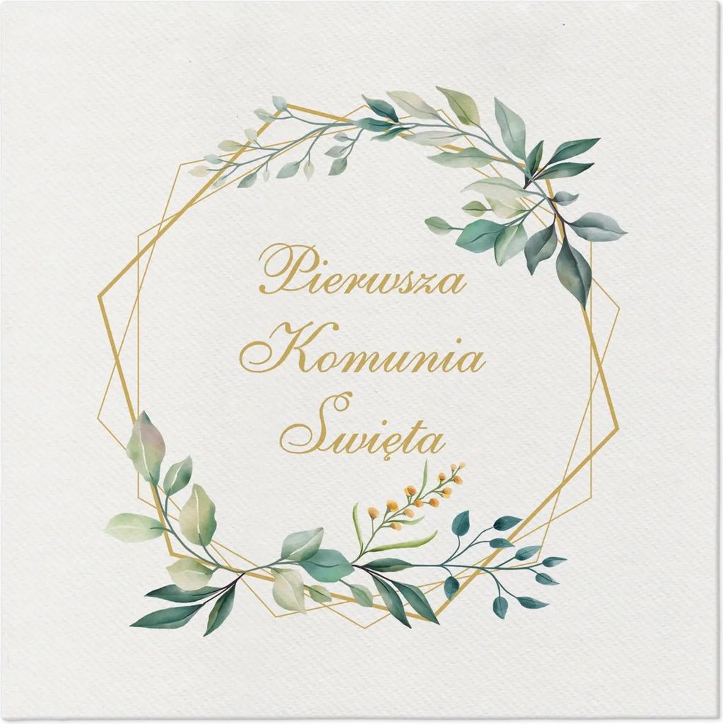 Premium Airlaid Servietten, Kommunion, 1/4, 40 x 40 cm 50 Stück.