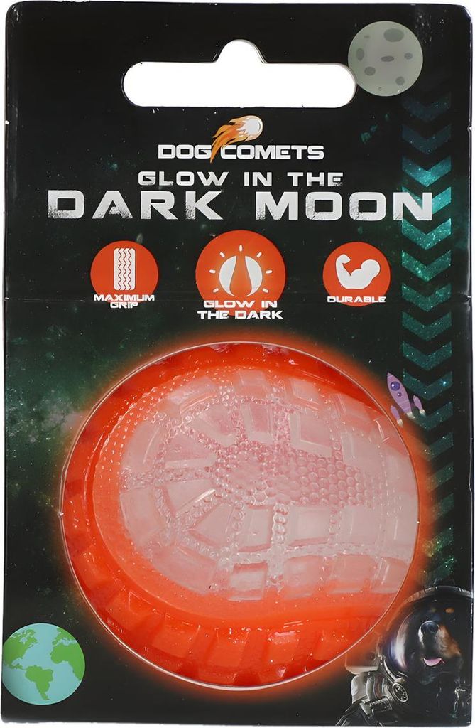 Dog Comets Glow in the Dark Moon Orange L Produktbild 