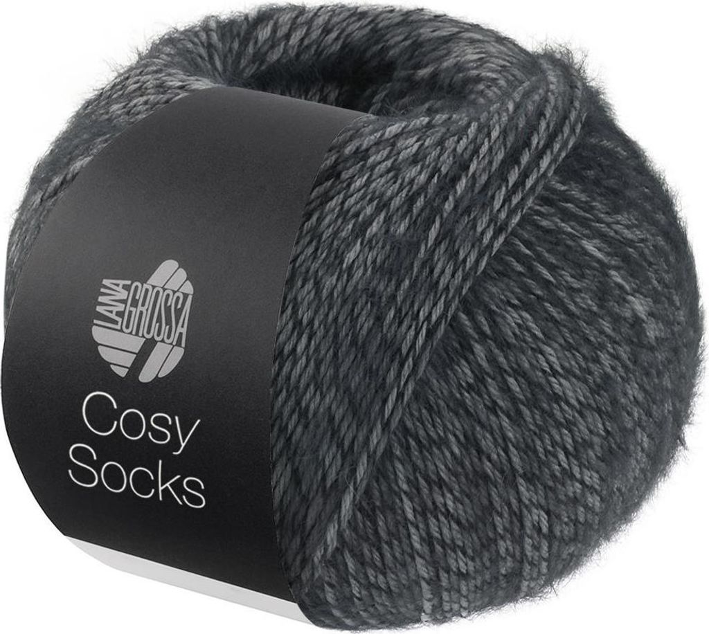 Lana Grossa - Cosy Socks 0007 dunkelgrau Produktbild 