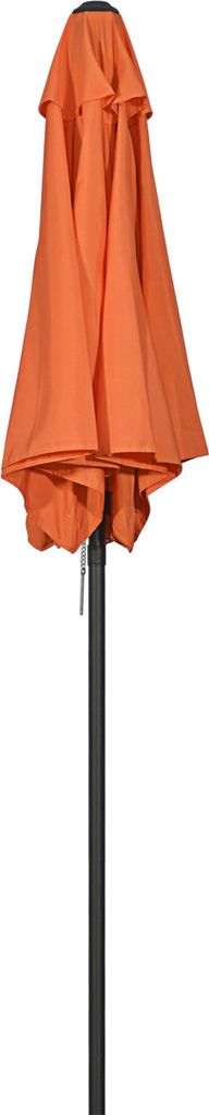 Sonnenschirm Ø196 cm, sechseckig Balkonschirm für Strand Balkon Garten, Orange