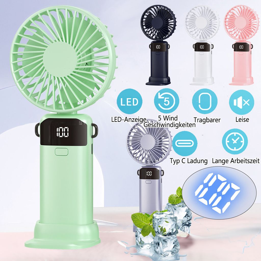3 IN 1 Handventilator, tragbarer USB-Handventilator, Produktbild 