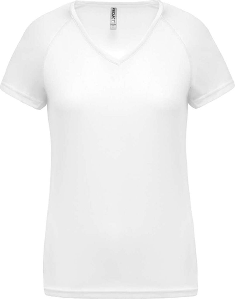 Proact Damen Sport T-Shirt Fitness Training Short Sleeve Jersey Shirt, Größe:XL, Farbe:Weiß