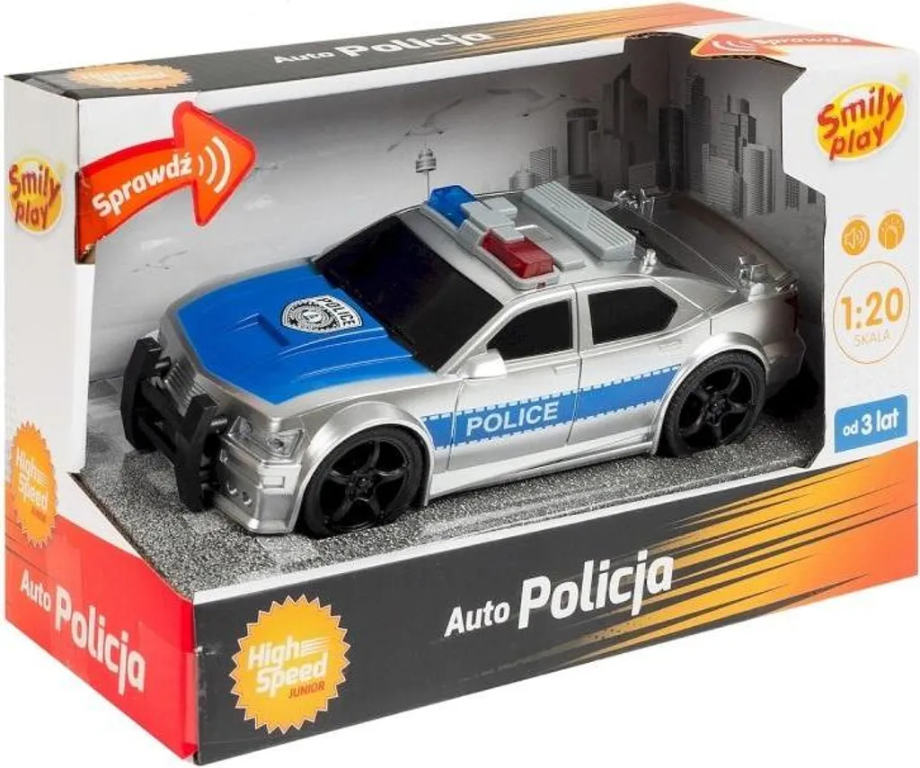 Voiture de Police Jouet pour Enfant 1:20 ANEK Junior SP85164 Officielle