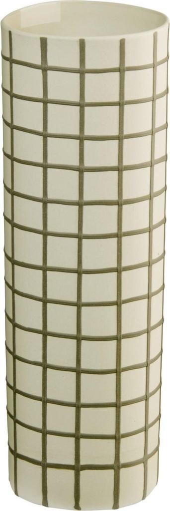 ASA lines and square Vase olive squares 25cm