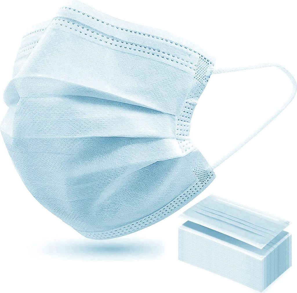 Type IIR Medizinische Mundschutz | OP Mundschutz | 50 Stück Produktbild 1
