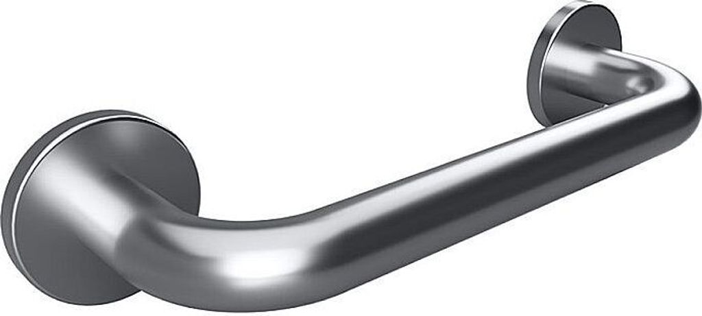 BELP Haltegriff Edelstahl gebürstet mit Abdeckung 380x80x106 mm, 120 kg Traglast für Bad & WC >> zum Bohren