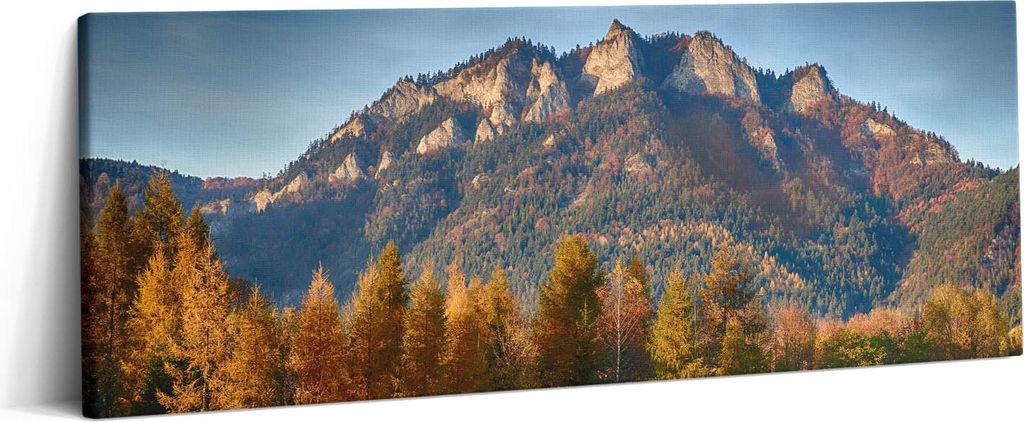 Gipfel der Drei-Kronen-Berge – Leinwandbild Wandbild – 125x50 cm – Leinwandbilder – Wandbilder – Schlafzimmer – Flur