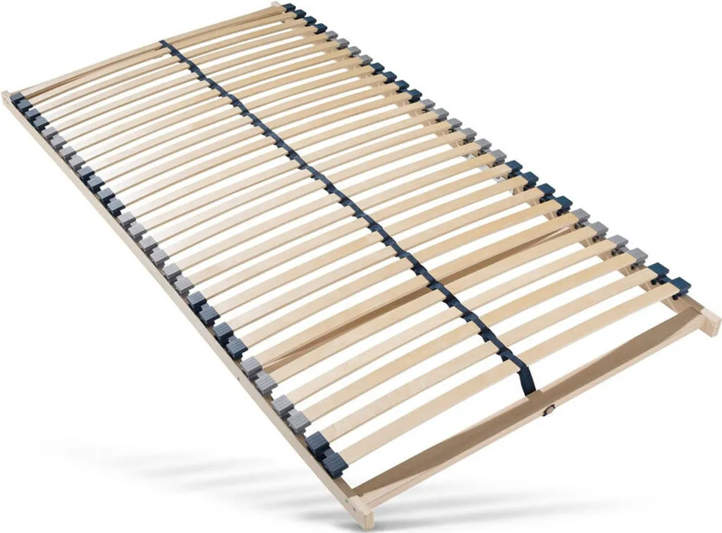 Cadre de lit à lattes 90x200 pour matelas une personne, zones de confort