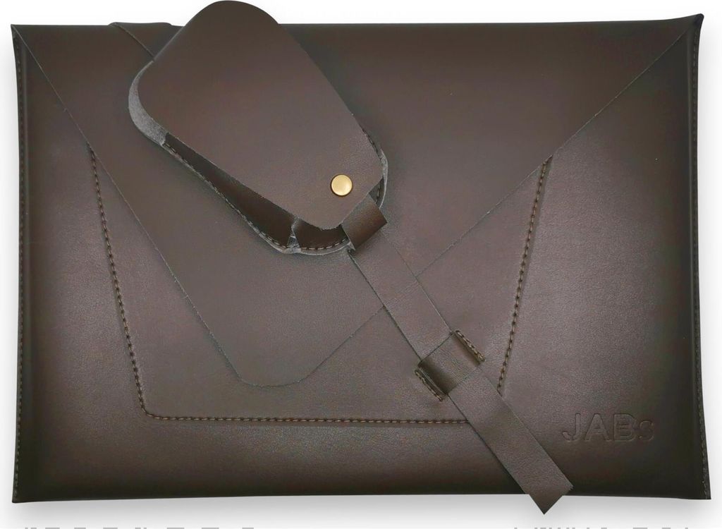 Fara - Laptop Tasche für MacBook Hülle mit Maushalterung Laptophülle Bag für 13-14 Zoll Notebooks MacBook Air MacBook Pro Retina Dunkelbraun 1...