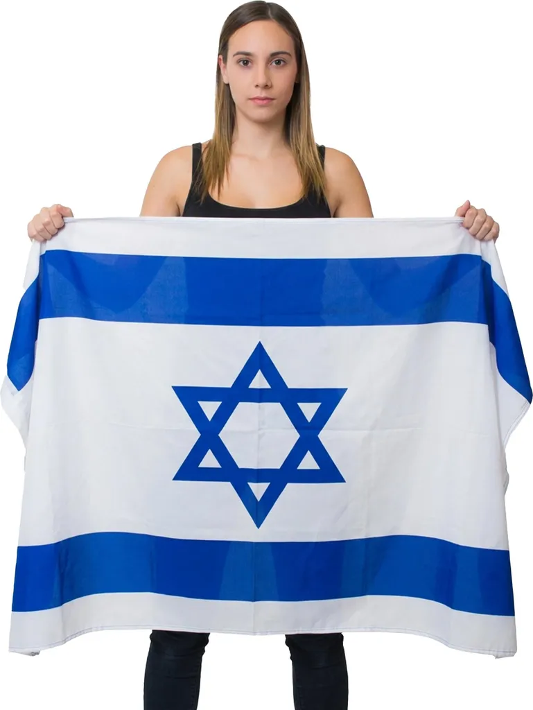 Drapeau Israël pour Événement et Fête - Décoration Murale 150 x 90 cm