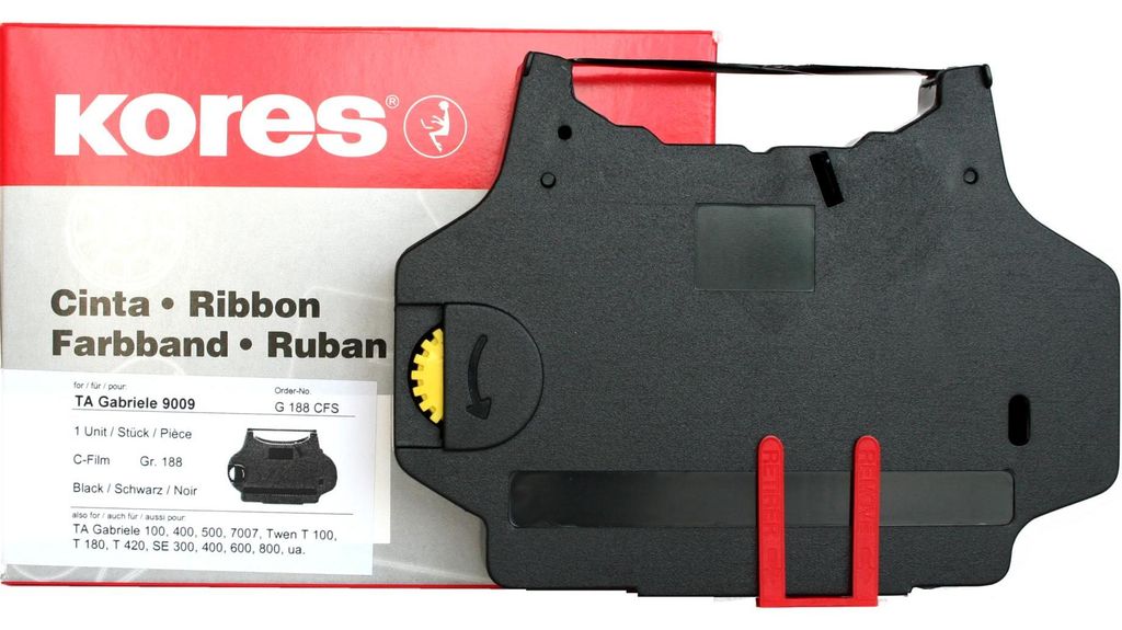 Kores Farbband für TA Gabriele 9009, Carbon, schwarz Produktbild 