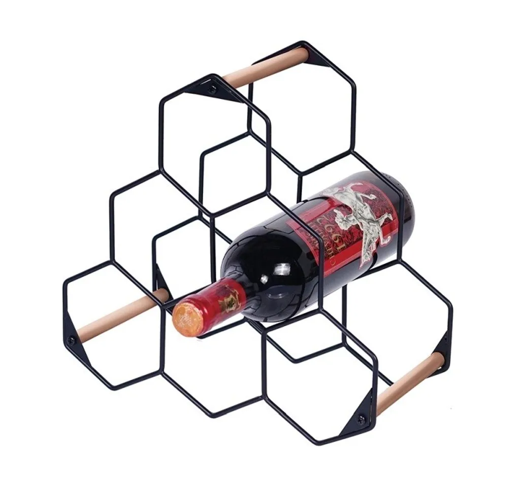 Support bouteilles de vin pour cuisine et salon BerlingerHaus BH-6772 Noir