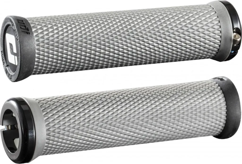 Grips ODI Elite Motion Lock-On Graphite - Revêtement Adhérent et Durable