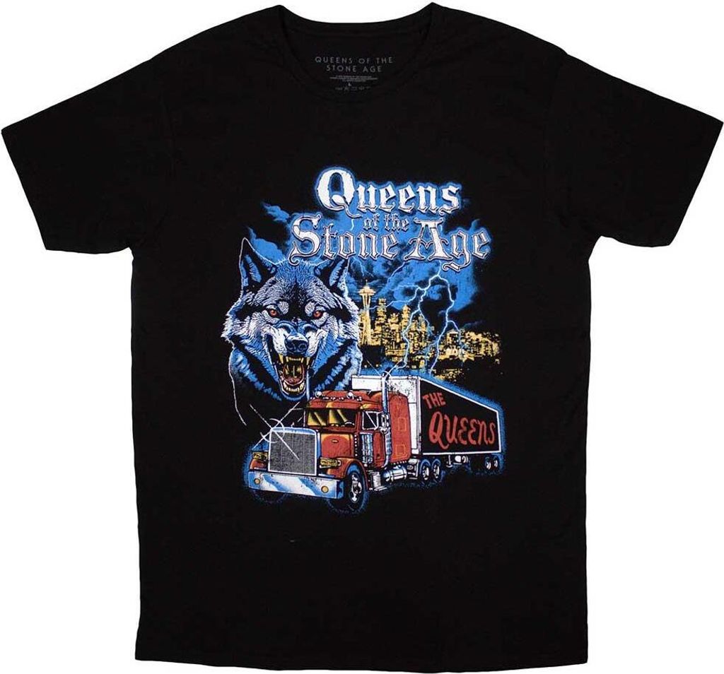 Queens Of The Stone Age - "Wold Skyline" T-Shirt für Herren/Damen Uni RO12058 (M) (Schwarz)