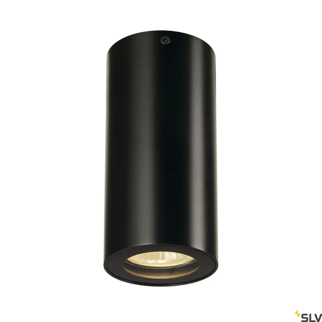 Plafonnier Salon et Cuisine Enola B CL-1 Noir - Spot GU10 Ø8,4 cm