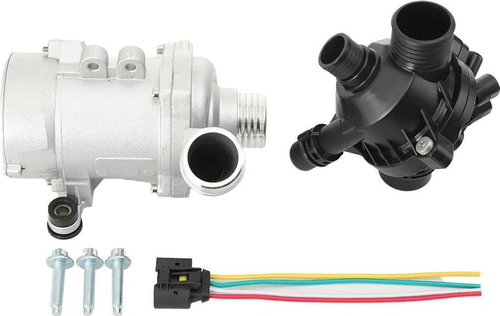Elektrische Wasserpumpe - ZLB-ZBYZYW-004 - Mit Thermostat und Schrauben - OE 11517586925 - Passend für 128i 325i 328i 525i 528i 530i X3 X5 Z4