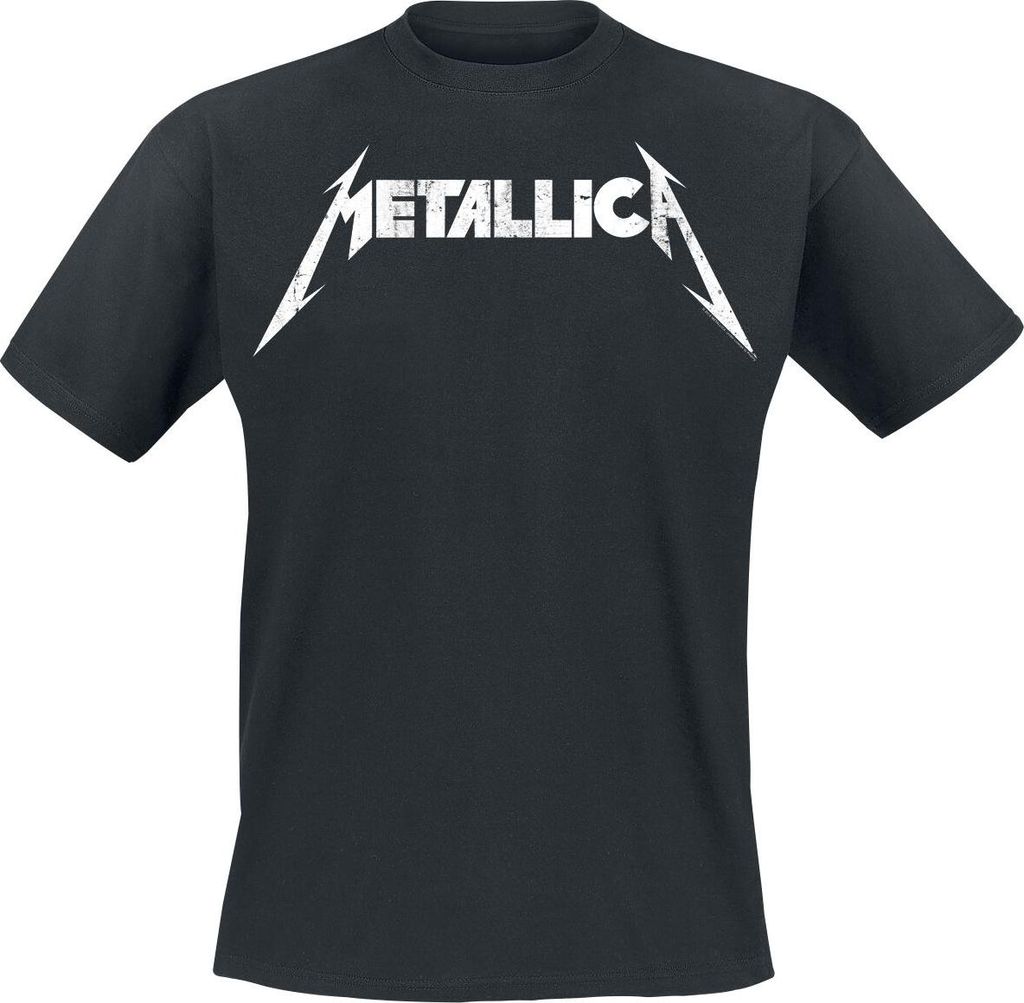 Metallica T-Shirt Herren Textured Logo schwarz 4XL