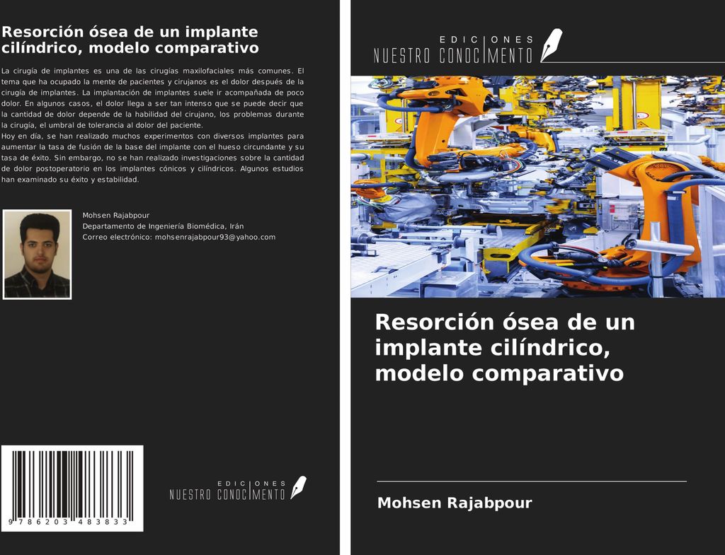 Resorción ósea de un implante cilíndrico, modelo comparativo