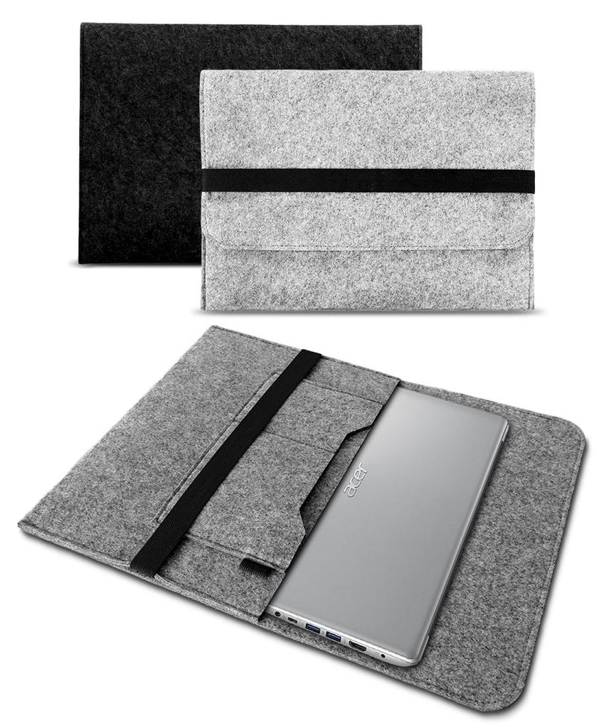 Schutzhülle für Acer Chromebook Tab 311 Tasche Hülle Filz Case Sleeve CoverFarbe Filz Sleeve:Grau