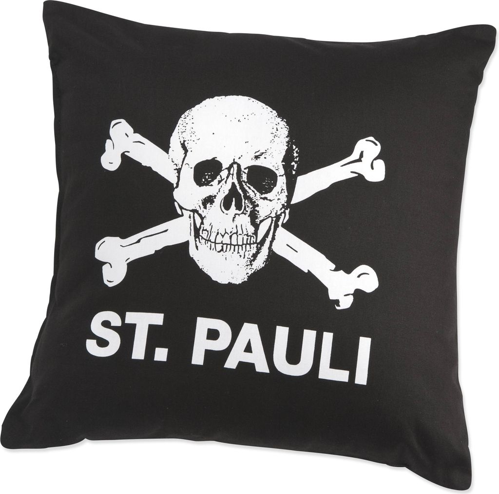 TRADE CON FC St.Pauli Kissen Totenkopf 0