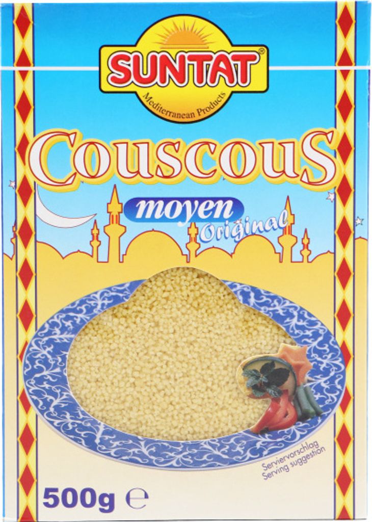 Suntat Couscous, fein, 500 g – Vielseitiger Hartweizengrieß Produktbild 