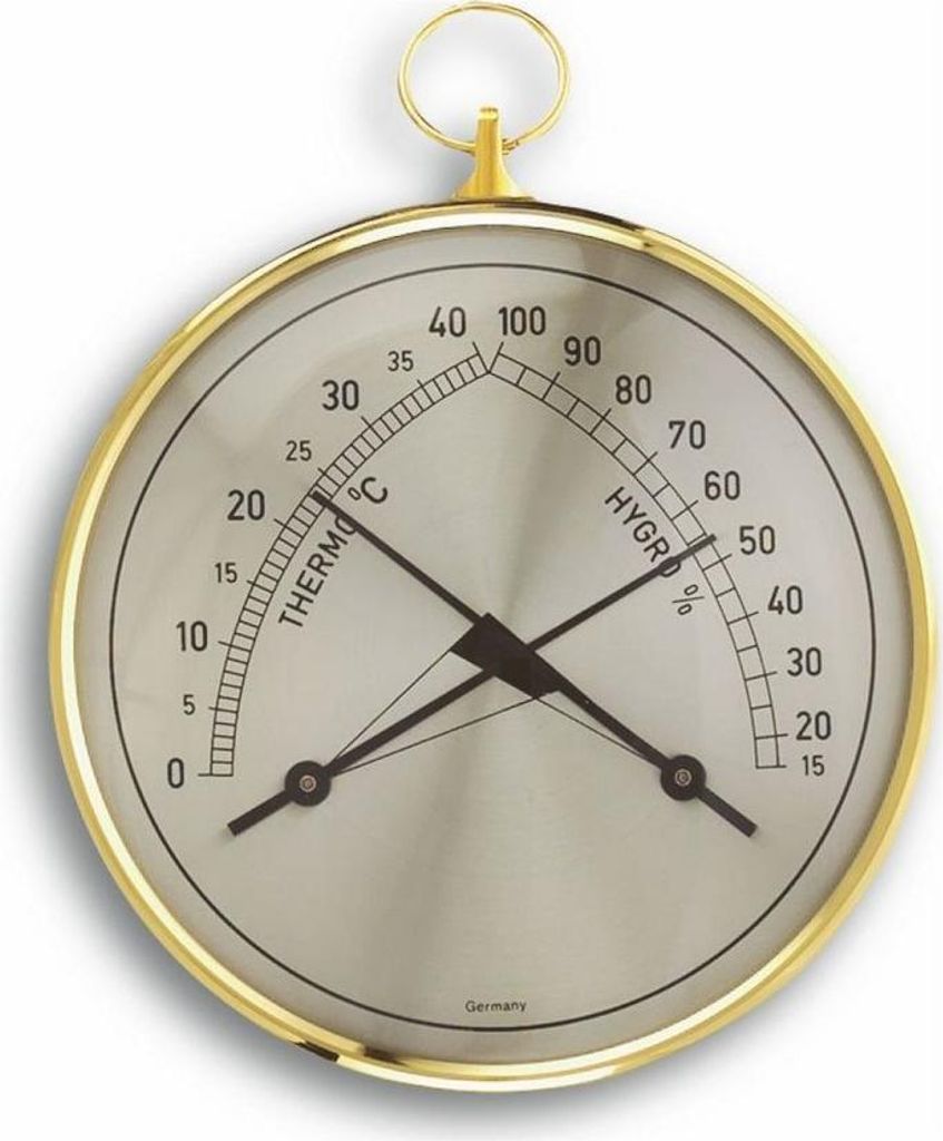 TFA - Analoges Thermo-Hygrometer KLIMATHERM 45.2005 - gold