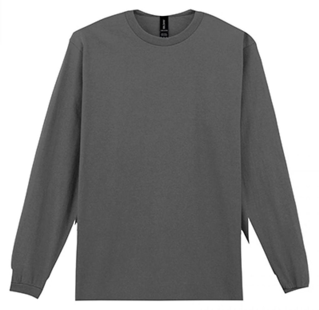 Gildan 2400 | Ultra Baumwolle Long Sleeve Herren T-Shirt - Farbe: Charcoal (Solid) - Größe: 5XL