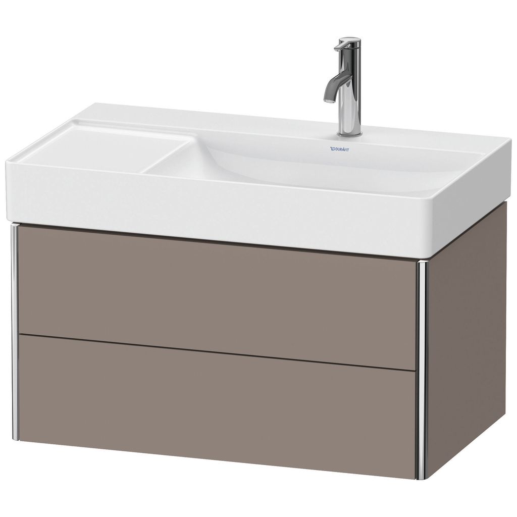 Duravit XSquare Waschtischunterbau wandhängend, 2 Schubkästen, Becken rechts, 784x397x460mm, XS416904343