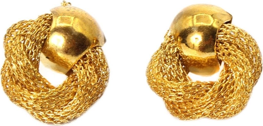 Schöne Ohrstecker im geflochtenem Design in Gold