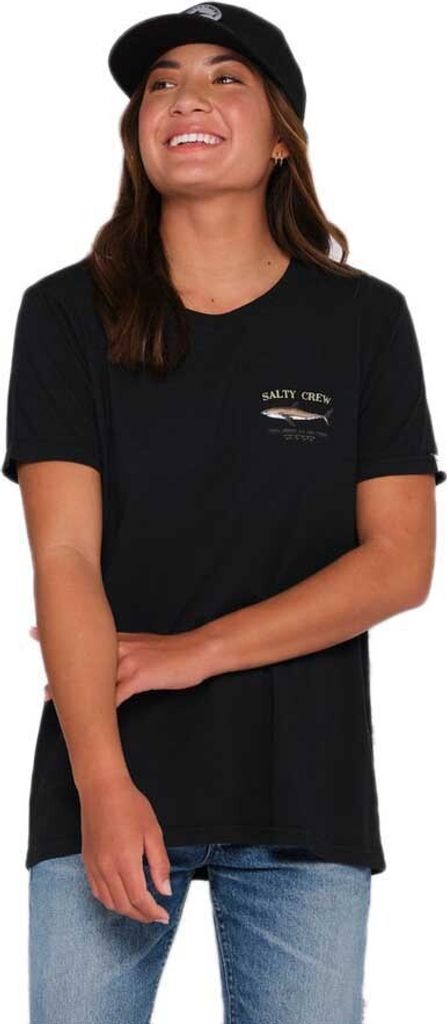 Salty Crew Bruce Boyfriend Kurzarm-t-shirt Schwarz L Frau Schwarz L