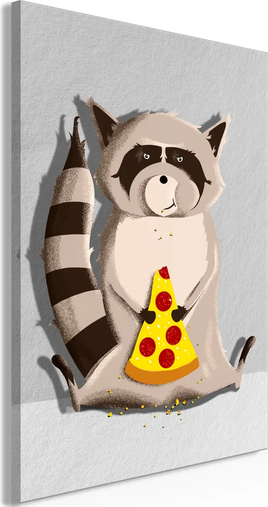 Tendenza Cameretta 2024: Quadro Procione 80x120 Canvas per Bambini