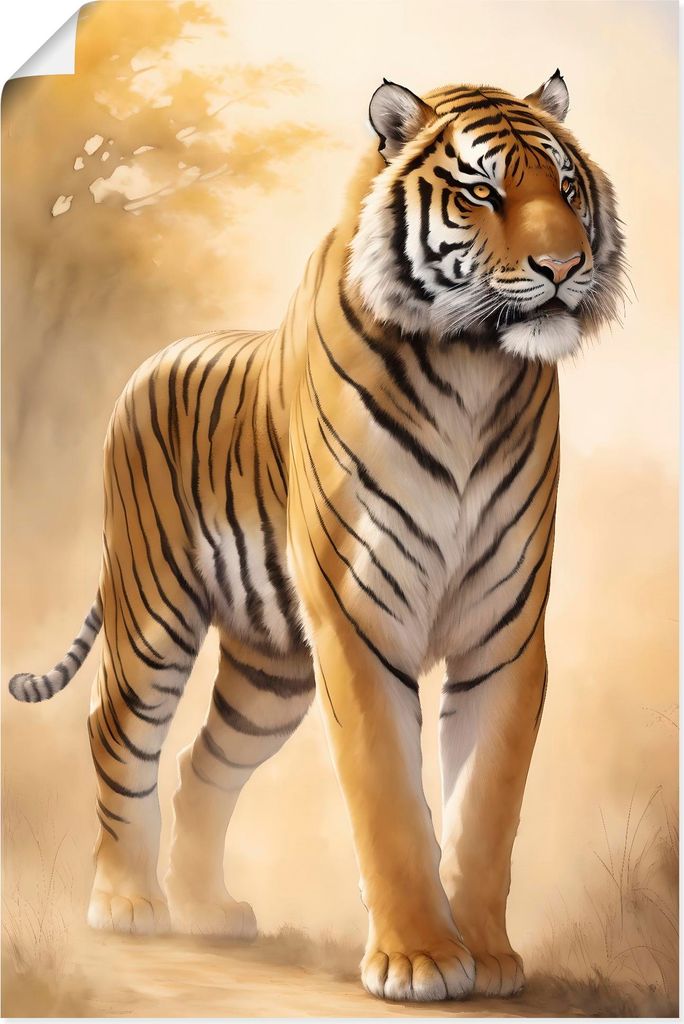 ARTland Poster Tiger Größe: 80x120 cm