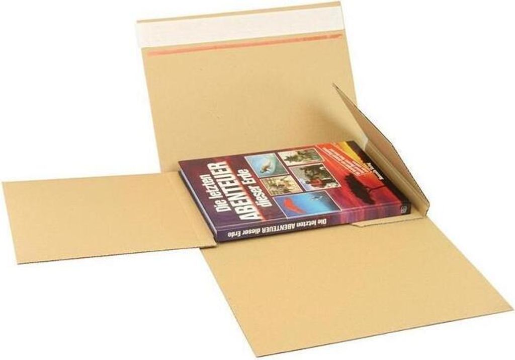 Buchverpackung Drehfix SK-Verschluss Maße 315x230x10-100mm Q.1.20 B A4 braun