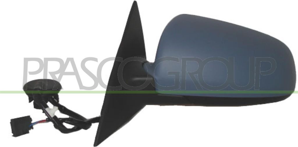 PRASCO AD0347334 Außenspiegel Seitenspiegel Links für AUDI A6 Avant (4F5, C6) Beheizt mit Memory Grundiert Elektrisch