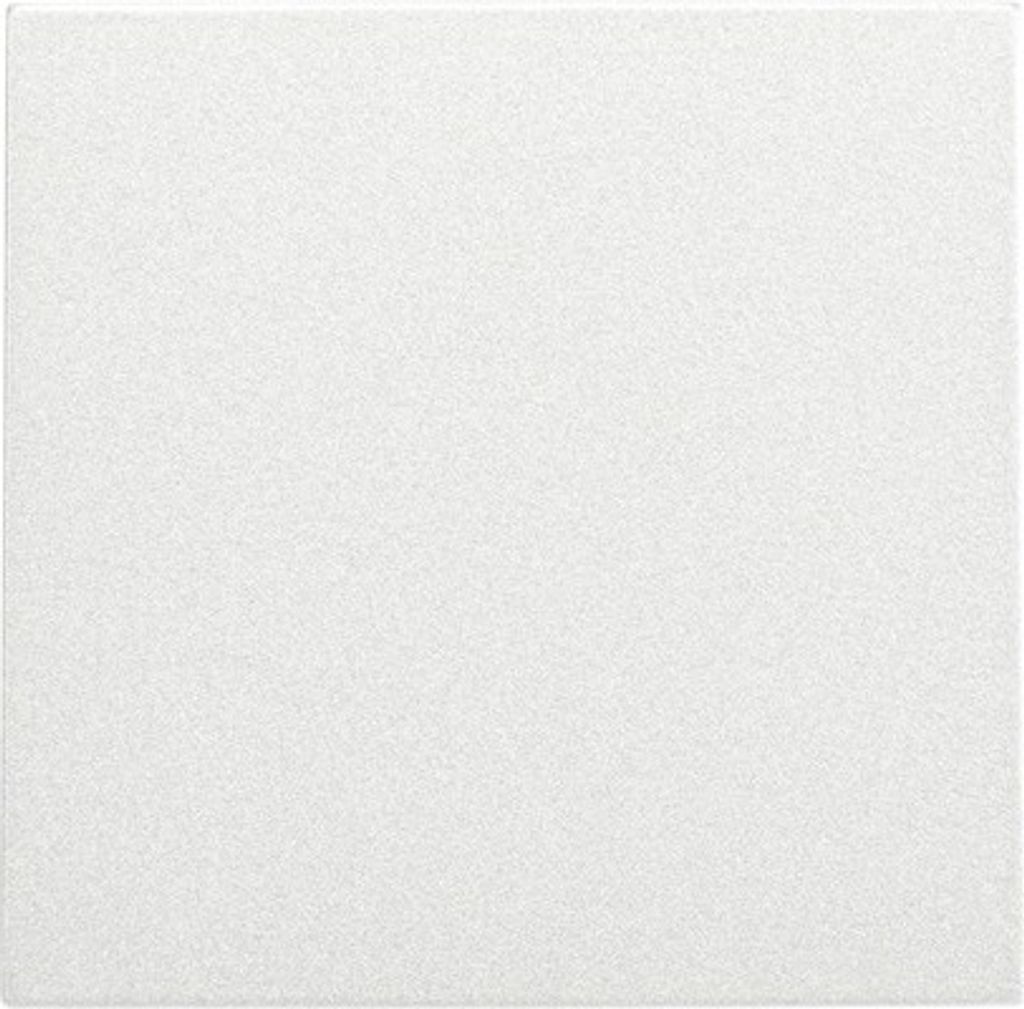 A plain white background with a white product.