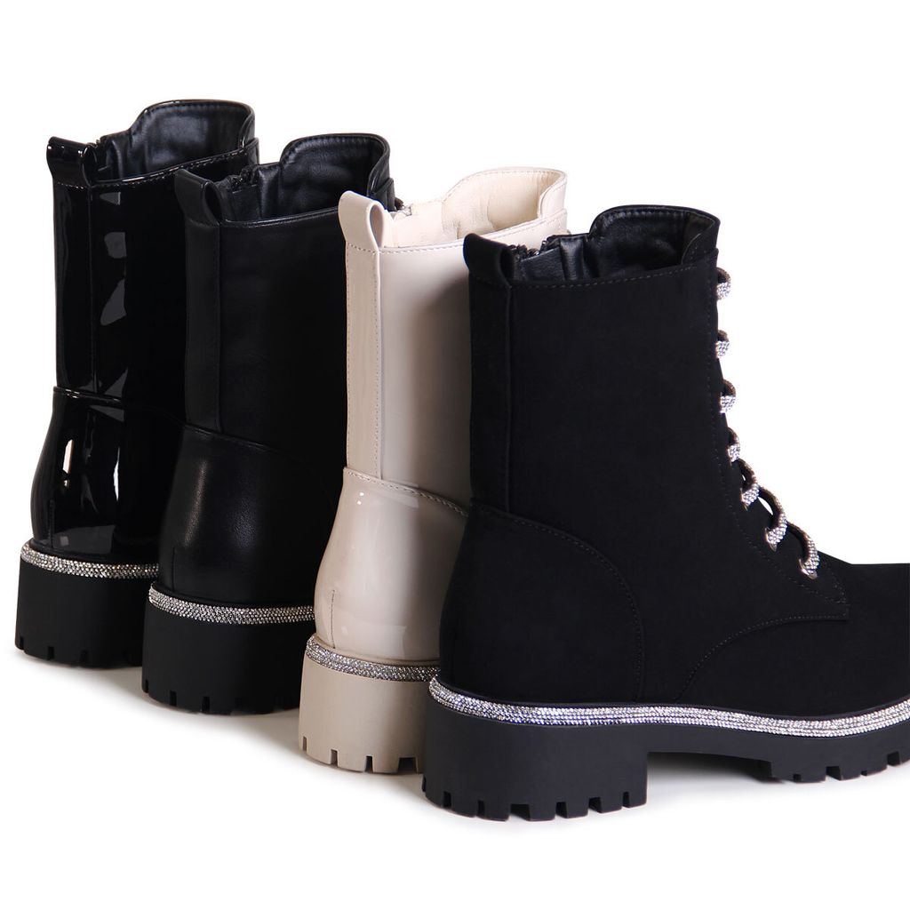 Damen Stiefelette Stiefeletten Mit Glitzersteinchen Damen Schuhe