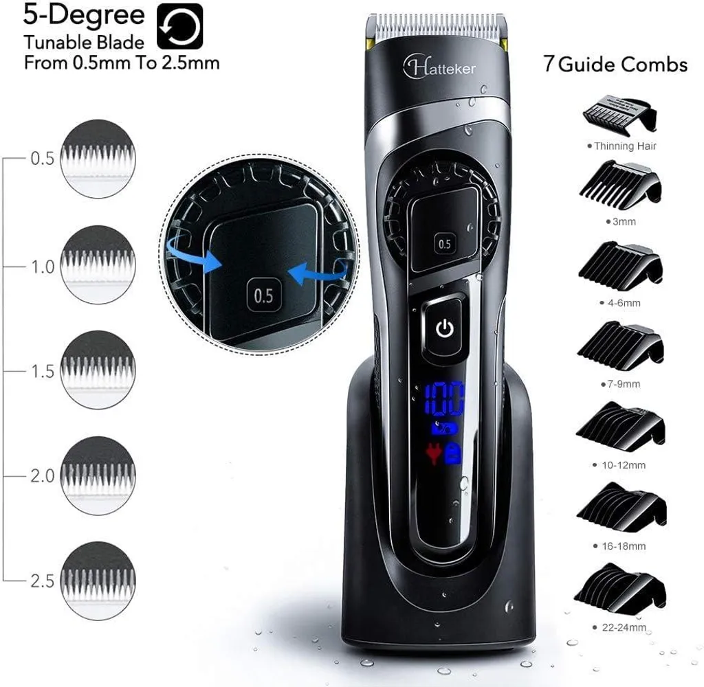 Regolabarba 3 in 1 da Viaggio Professionale | Impermeabile e Cordless