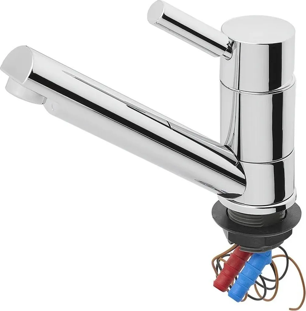 Mitigeur camping-car Trend E Ø33 mm chrome avec cartouche céramique durable