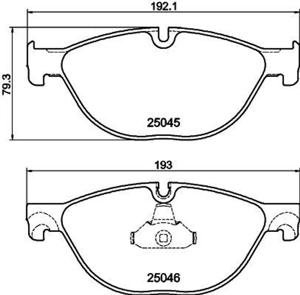 Plaquettes de frein HELLA 8DB 355 015-251 pour Série 5 F10 et F11