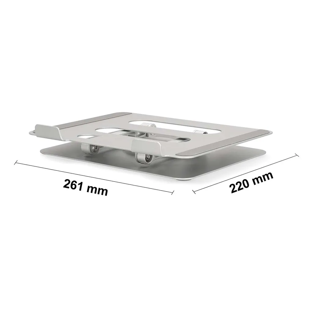 Support PC 17 pliable Nedis avec base rotative 360 en métal durable - 3