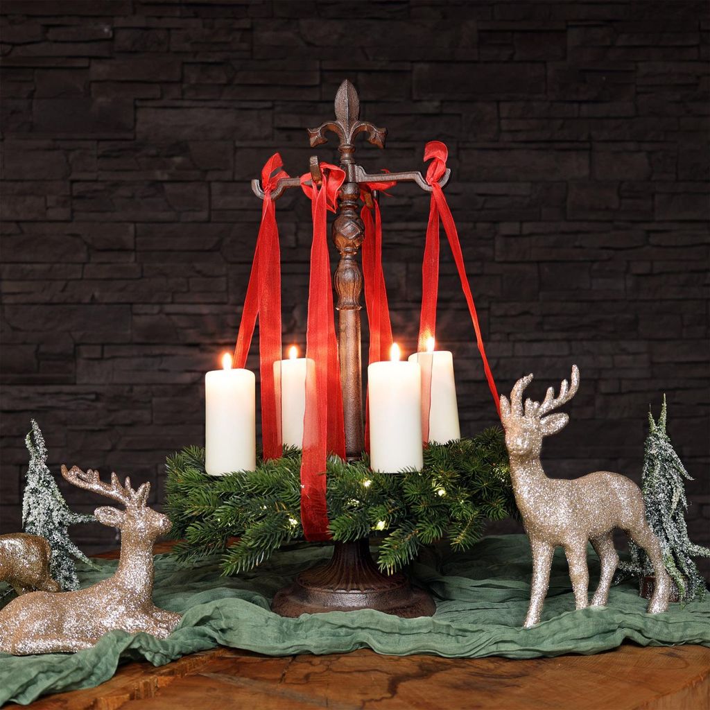 CLGarden Adventskranzständer KST1 Kranzhalter groß stehend