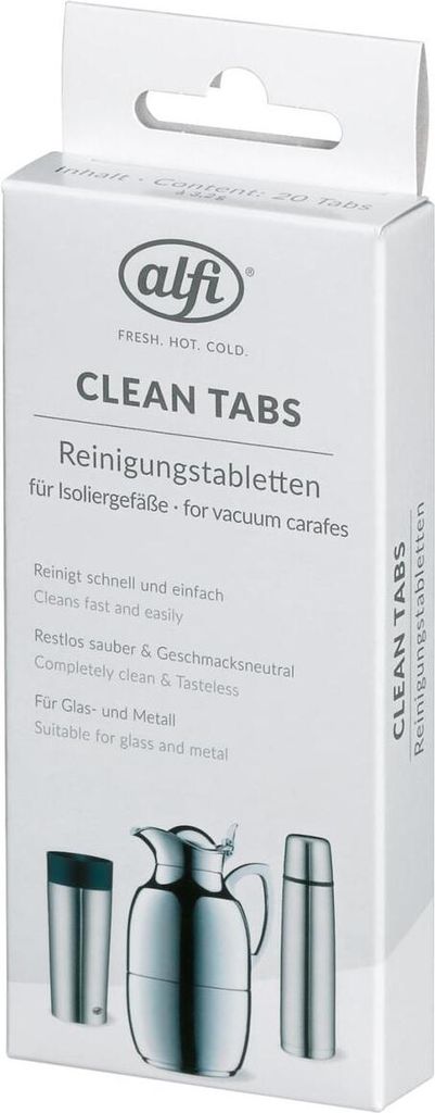 alfi Vorteilset von Neuerts Isolierkanne STUDIO TT 1297205070+ alfi Kannenreiniger cleanFix 30 cm + 20 Original Alfi Reinigungstabletten zur Pfleg...
