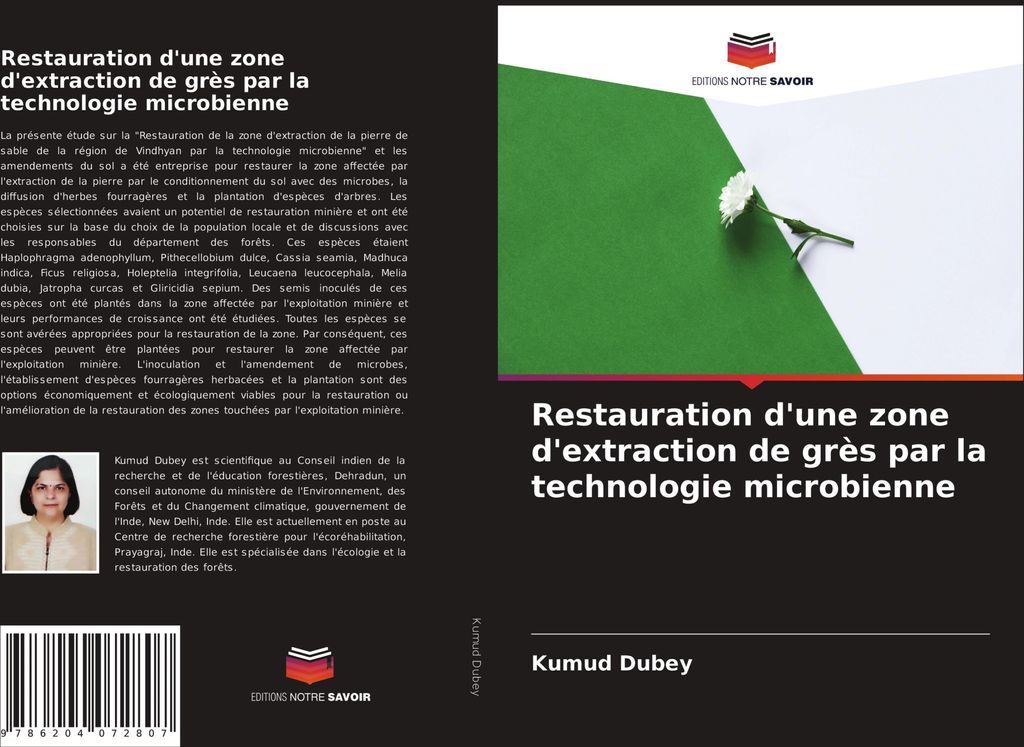 Restauration d'une zone d'extraction de grès par la technologie microbienne