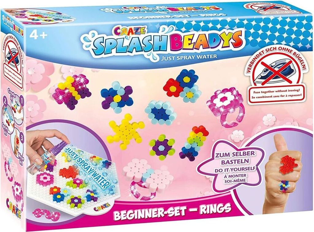 CRAZE 17852 - Splash Beadys - Steckperlen - Beginner Set Produktbild 